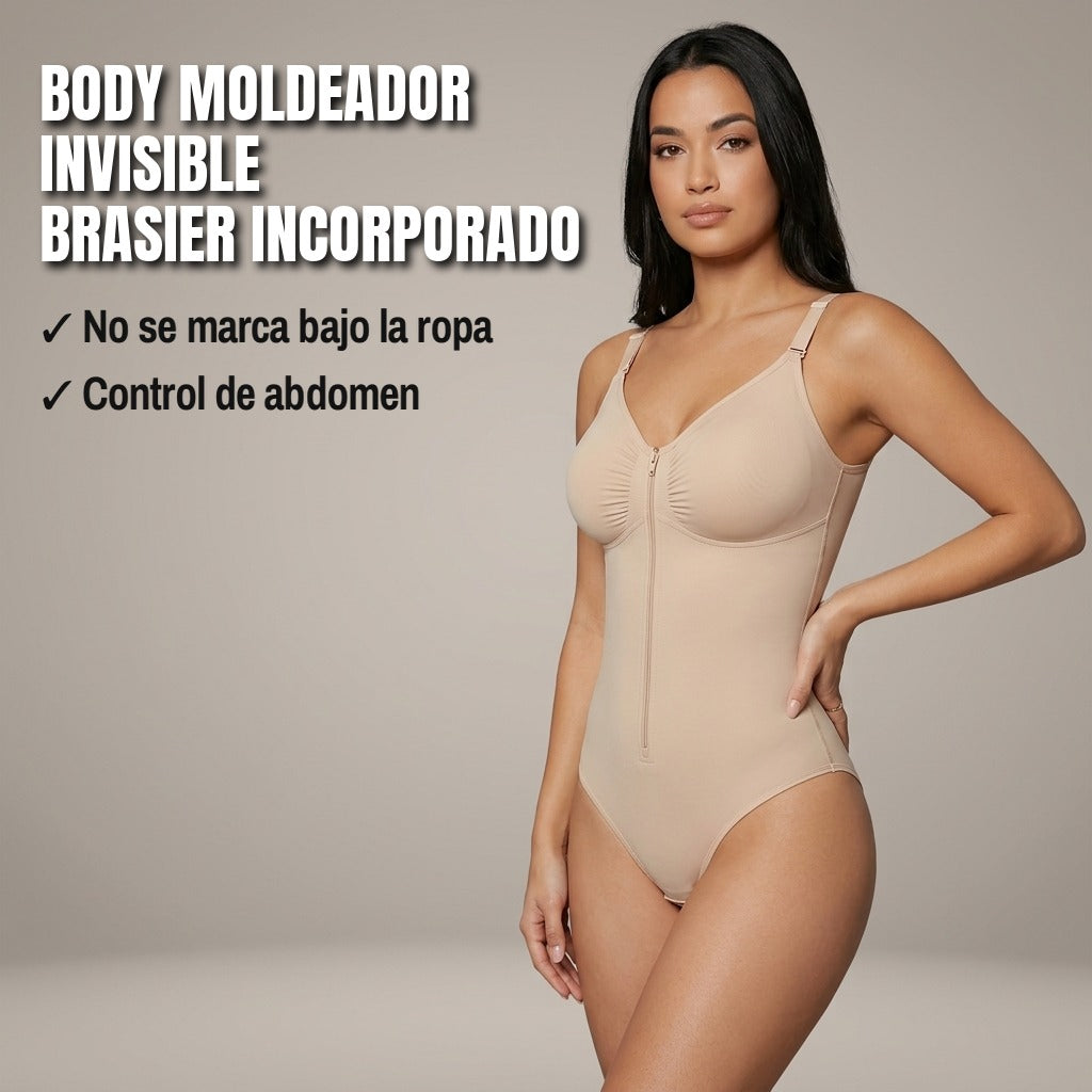 Body moldeador invisible con brasier incorporado