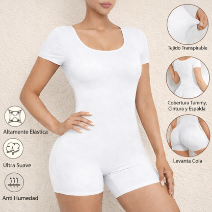 Body Moldeador con Mangas: Control de Abdomen y Levanta Cola