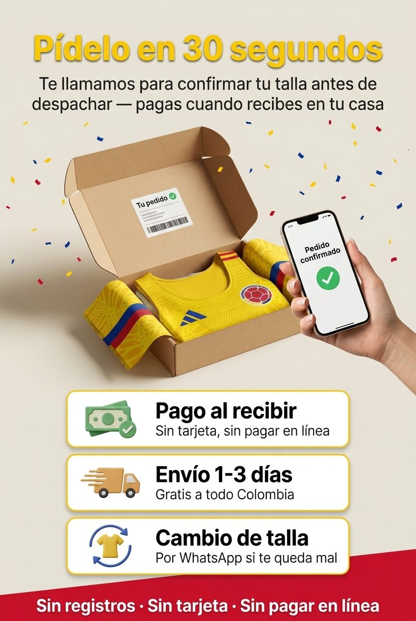 Pídelo en 30 segundos — Pago al recibir, Envío 1-3 días, Cambio de talla