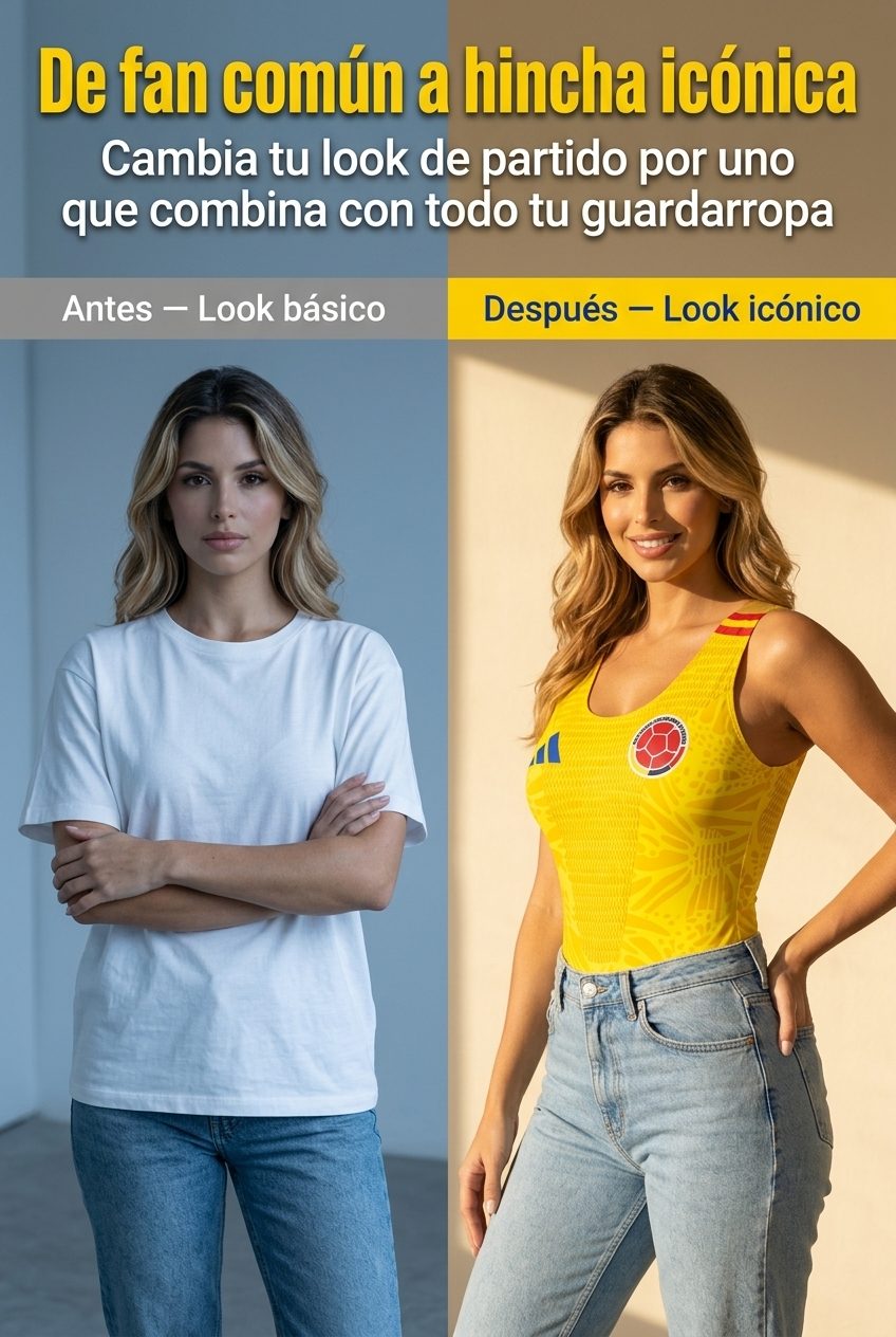 De fan común a hincha icónica con el body Tricolor