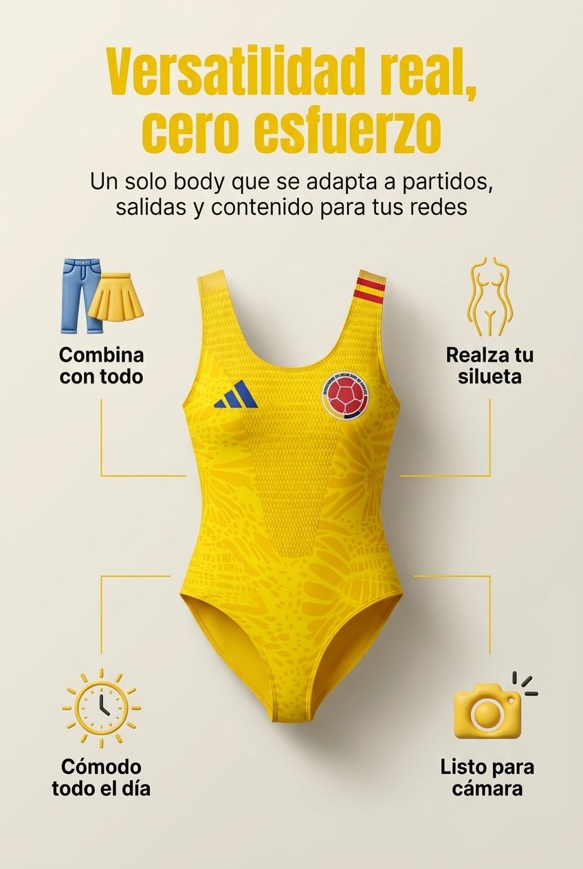Versatilidad del body Selección Colombia